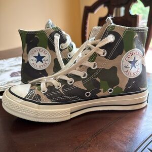 Converse All Star Chuck Taylor Green Camo High-Top Sneakers